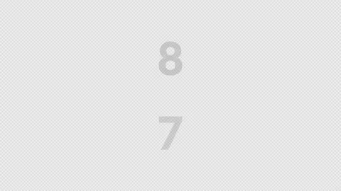 Counting screen number from 10 to 0 for your intro video Stock Footage 319500620