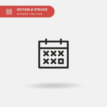 Counting Simple vector icon. Illustration symbol design template for web mobi Illustrazione stock
