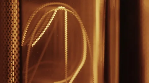 Counting Time Counters From 9 To 0, Gas Discharge Indicator Nixie Tube Stock Footage 255134514