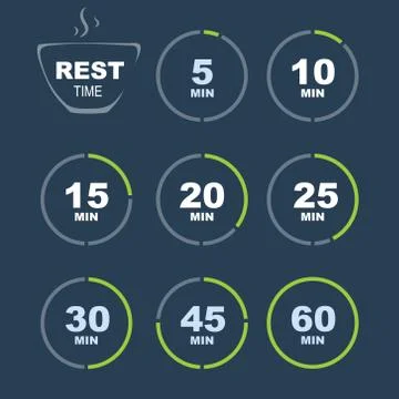 Counting of time Stock Illustration