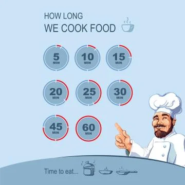 Counting of time Stock Illustration