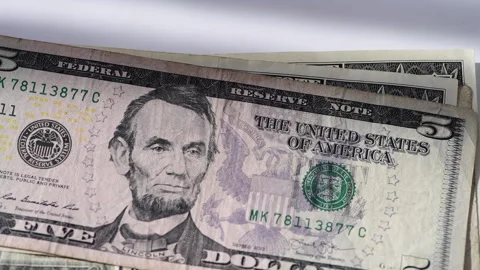 Counting US Dollar bills. Stock Footage 315507530