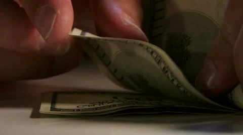 Counting US Dollars. Vídeo Stock 20511033