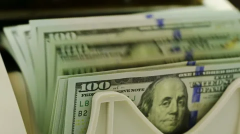 Counting usd closeup 스톡 동영상 45860286