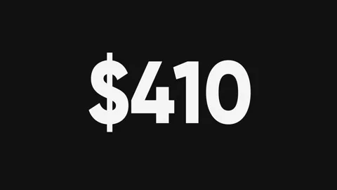 Counting from zero to 100 dollars. White digits on black background, alpha Stock Footage 145144995
