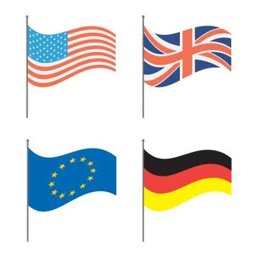 Countires flags icons Stock Illustration