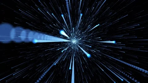 Countless beams on a black background fly towards the camera. Movement through 库存影片 152875223