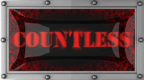 Countless on led Stock Footage 8693135