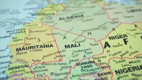 Countries Of Africa On The World Map. Stock Footage 102652827