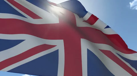 Countries Flags blending while waving on the wind. Seamless Loop Stock Footage 33443123