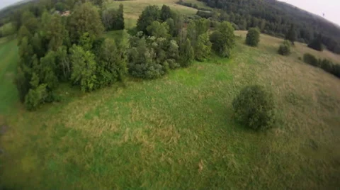 Country aerial view. Stock Footage