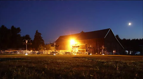 Country Barn Reception Timelapse 库存影片 26399414