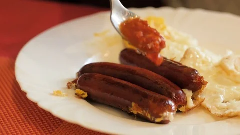 Country breakfast close up Video stock 92476560