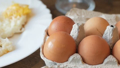 Country breakfast close up Video stock 92476604