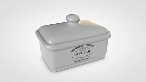 Country Butter Box 3D Model