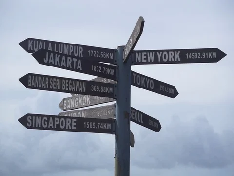 The country direction sign Stock Footage 123757366