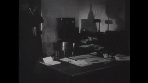 A country editor in 1940 writes articles, advertises, and prints newspapers. Stock Footage 116998291