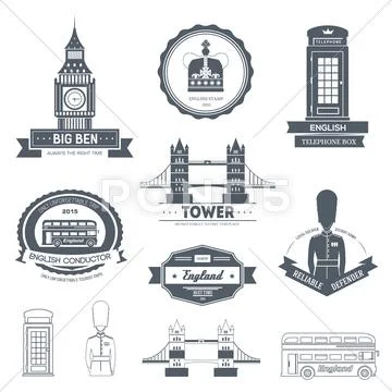 Country England Label Template Of Emblem Element For Your Product Or Design, Web