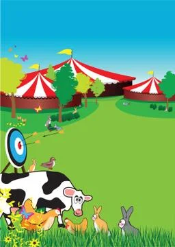 Country fair background Stock-Illustration