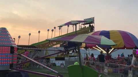 Country Fair Ride Stock-Footage 210306863