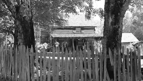 Country farm house Stock Footage