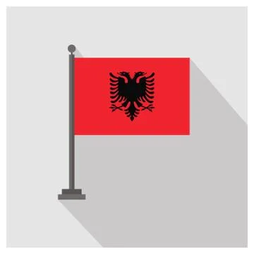 Country flag with creative design vector Stock Illustration