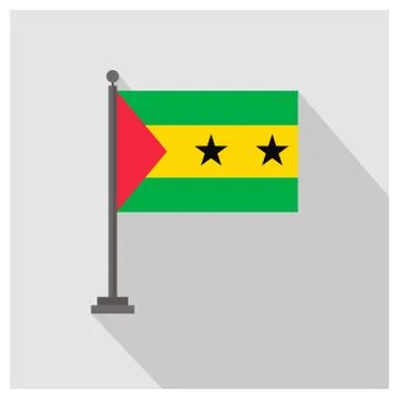 Country flag with creative design vector Stock Illustration