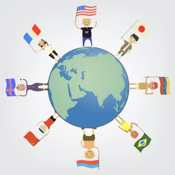 Country flags Stockillustratie