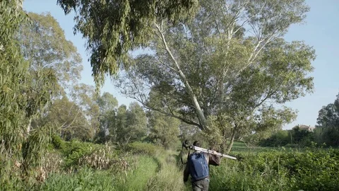 Country flields Stock Footage 74408127