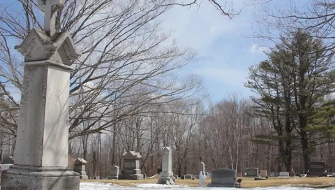 Country Grave Yard Stock Footage 2642154