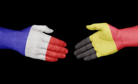 Country handshaking concept Stock Illustration