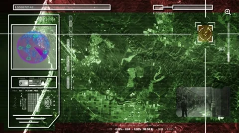 Country - High Tech - Drone View - Satellite - green - HD Stock Footage 69023804