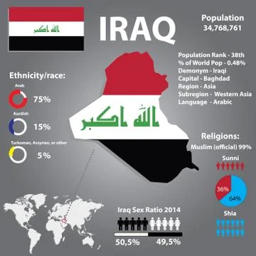 Country Infographics Template Vector Stock Illustration