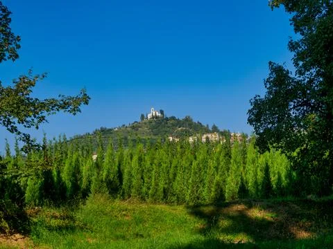 Country landscape in the Montevecchia e Curone park, Lecco province, Italy,.. Stock Photos