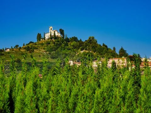 Country landscape in the Montevecchia e Curone park, Lecco province, Italy,.. Stock Photos