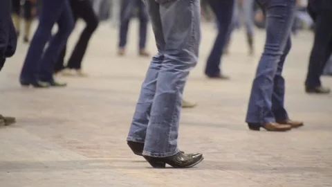 Country line dance Video stock 83143407