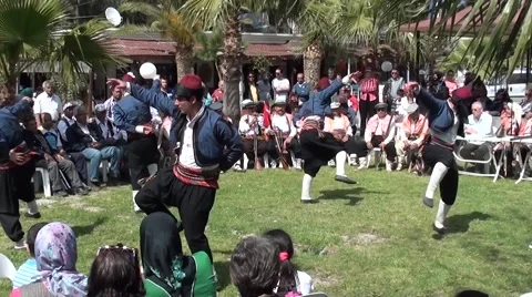 Country performance of the folk dancing group audio Stock Footage 49558885