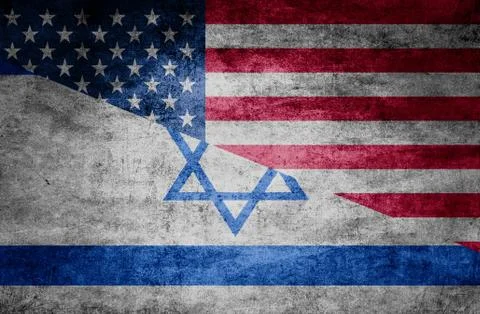 Country relations. Flags on textured background Foto stock