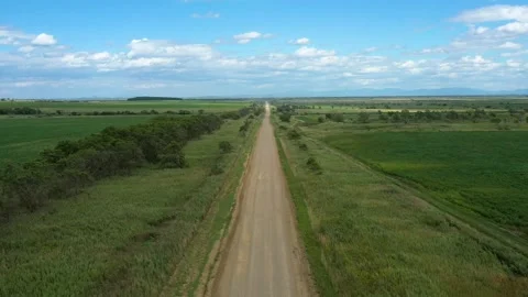 Country road among the fields. Stock Footage 159968657