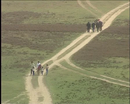 Country road Stock Footage