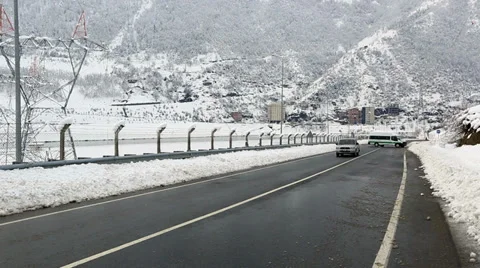 Country road Stock Footage 33547586