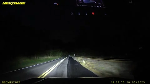 Country road, Night Dash Cam Stock Video Pond5