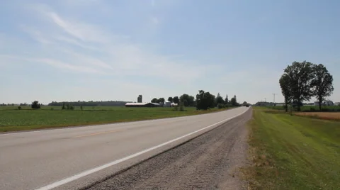 Country Road in Perspective. Video stock 45601779