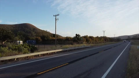 Country Road at Sunset Stock Footage 265070813