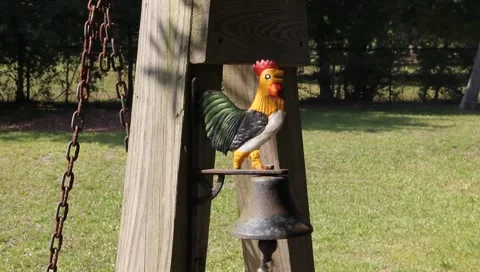 Country Rooster Bell Stock Footage 5584448