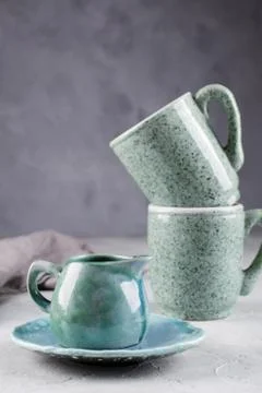 Country, rustic style handcraft kitchenware. Foto stock