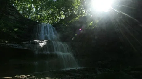 COUNTRY ShermanFalls2 Stock Footage 7733590