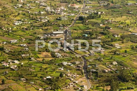 Country Side Of Patate Region In Ecuador Stock Photos