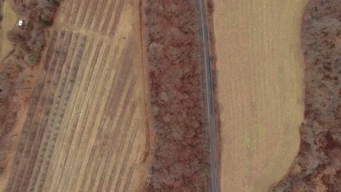 Country side top down aerial Stock Footage 71759751