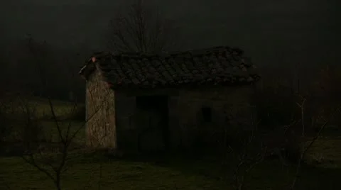 Country Stone Cottage Stock Footage 10741323